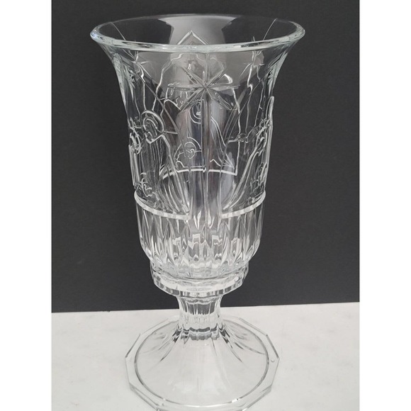 2 Pc Nativity Christmas Hurricane Candle Holder - Picture 9 of 9